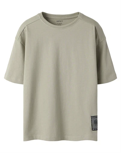 Name It - NKMFrank T-shirt - Aluminium